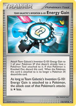 Team Galactic's Invention G-101 Energy Gain Platinum #116