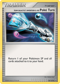 Team Galactic's Invention G-105 Poké Turn Platinum #118