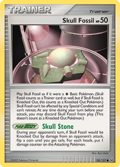 Skull Fossil Platinum #120