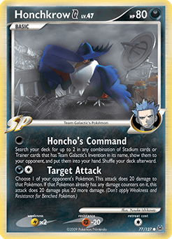 Honchkrow G Platinum #77