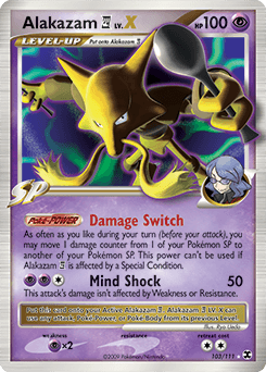Alakazam E4 LV.X Rising Rivals #103