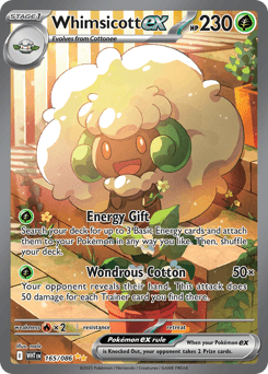 Whimsicott ex White Flare #165