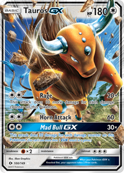Tauros-GX Sun & Moon #100