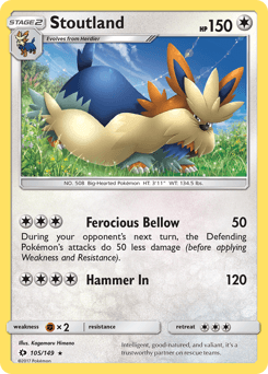 Stoutland Sun & Moon #105