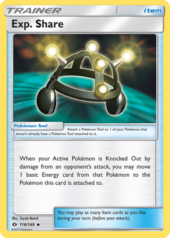 Exp. Share Sun & Moon #118