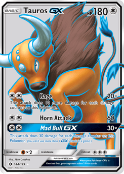 Tauros-GX Sun & Moon #144