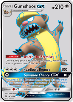 Gumshoos-GX Sun & Moon #145