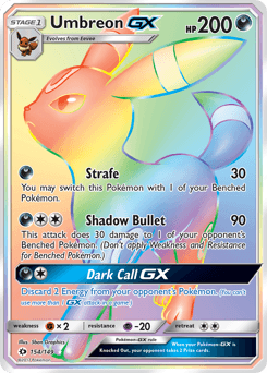Umbreon-GX Sun & Moon #154