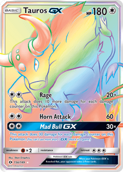 Tauros-GX Sun & Moon #156