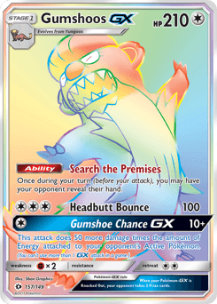 Gumshoos-GX Sun & Moon #157