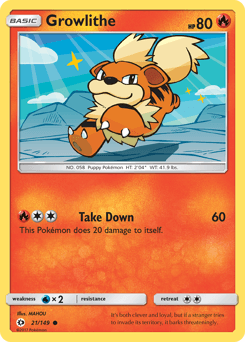 Growlithe Sun & Moon #21