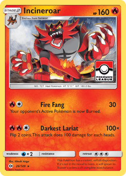 Incineroar Sun & Moon #26