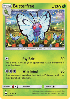 Butterfree Sun & Moon #3