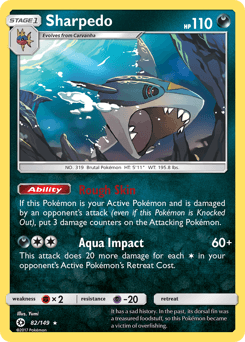 Sharpedo Sun & Moon #82