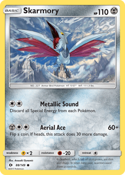 Skarmory Sun & Moon #88