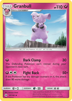 Granbull Sun & Moon #91