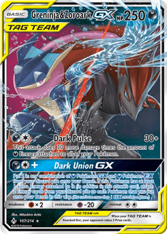 Greninja & Zoroark-GX Unbroken Bonds #107