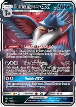 Honchkrow-GX Unbroken Bonds #109