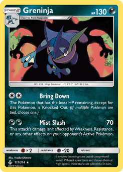 Greninja Unbroken Bonds #117