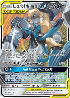 Lucario & Melmetal-GX Unbroken Bonds #120