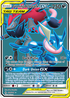 Greninja & Zoroark-GX Unbroken Bonds #200