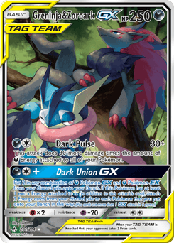 Greninja & Zoroark-GX Unbroken Bonds #201