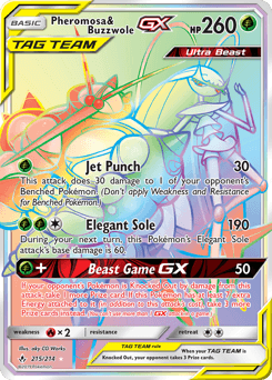 Pheromosa & Buzzwole-GX Unbroken Bonds #215