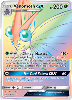 Venomoth-GX Unbroken Bonds #216
