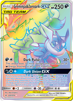 Greninja & Zoroark-GX Unbroken Bonds #222