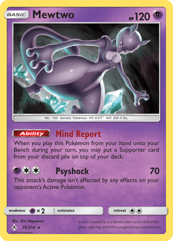 Mewtwo Unbroken Bonds #75