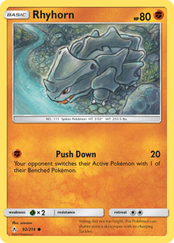 Rhyhorn Unbroken Bonds #92