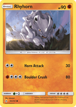 Rhyhorn Unbroken Bonds #93