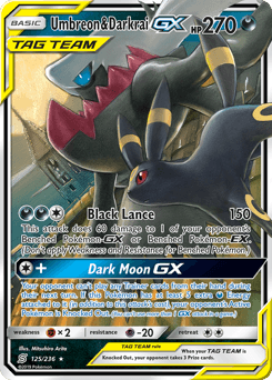 Umbreon & Darkrai-GX Unified Minds #125