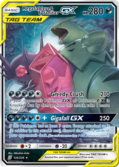 Mega Sableye & Tyranitar-GX Unified Minds #126