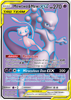 Mewtwo & Mew-GX Unified Minds #222