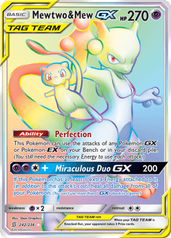 Mewtwo & Mew-GX Unified Minds #242