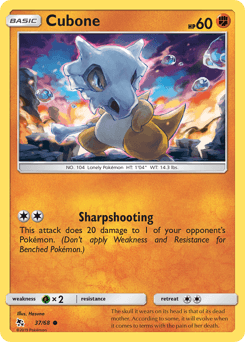 Cubone Hidden Fates #37