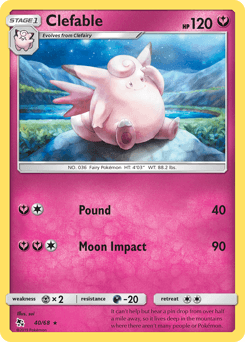 Clefable Hidden Fates #40