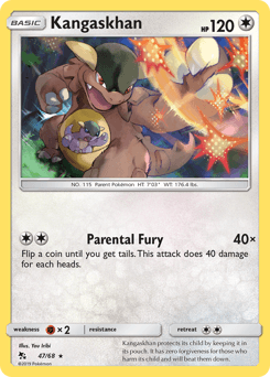 Kangaskhan Hidden Fates #47