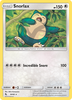 Snorlax Hidden Fates #50
