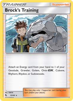 Brock's Training Hidden Fates #55