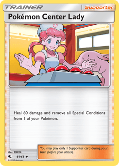 Pokémon Center Lady Hidden Fates #64
