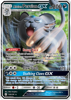 Alolan Persian-GX Cosmic Eclipse #129