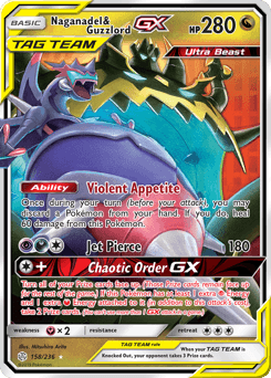 Naganadel & Guzzlord-GX Cosmic Eclipse #158
