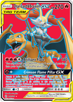 Charizard & Braixen-GX Cosmic Eclipse #212
