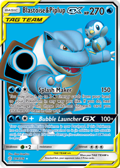 Blastoise & Piplup-GX Cosmic Eclipse #214