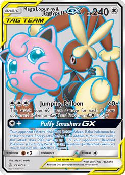Mega Lopunny & Jigglypuff-GX Cosmic Eclipse #225