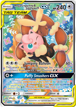 Mega Lopunny & Jigglypuff-GX Cosmic Eclipse #226