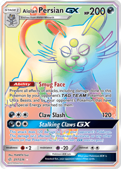 Alolan Persian-GX Cosmic Eclipse #257
