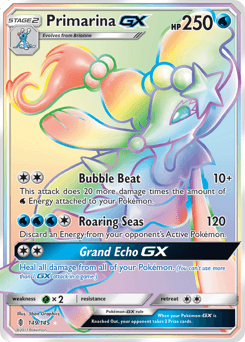 Primarina-GX Guardians Rising #149